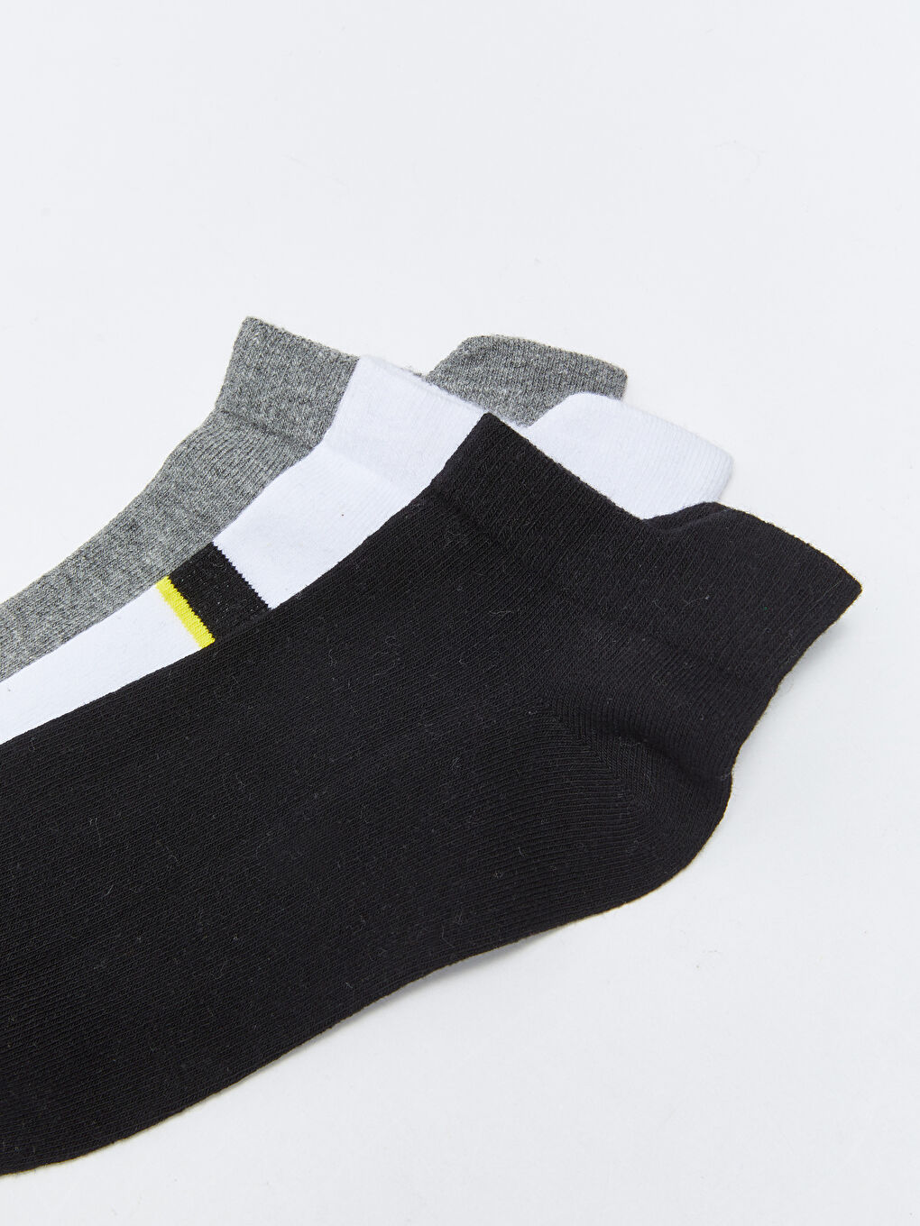 Мужские полосатые короткие носки - комплект из 3-х штук-2