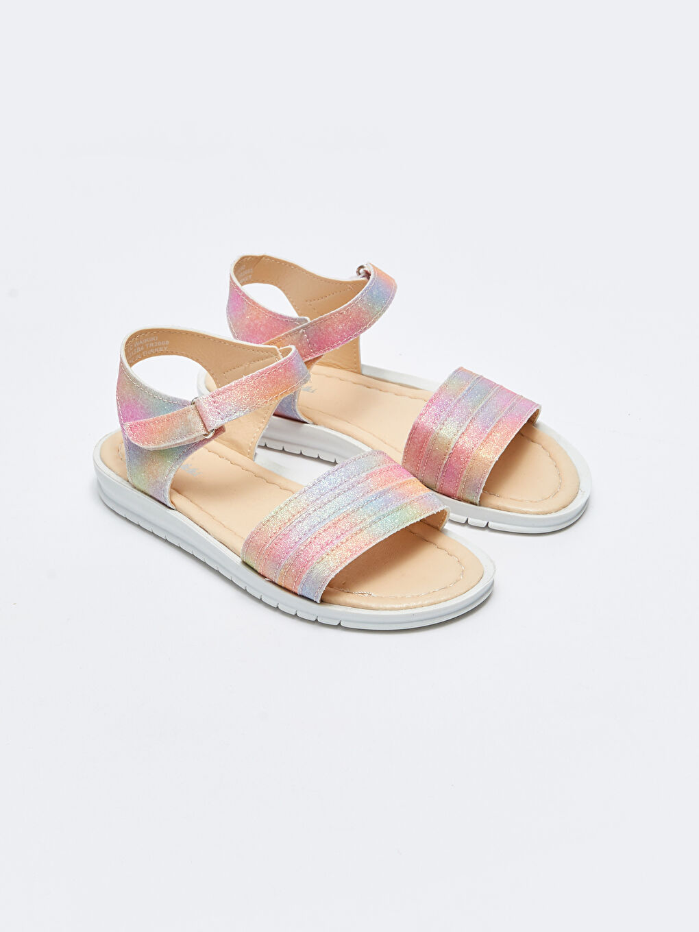 Sandales Filles à Bride Unique avec Fermeture Crochet et Boucle