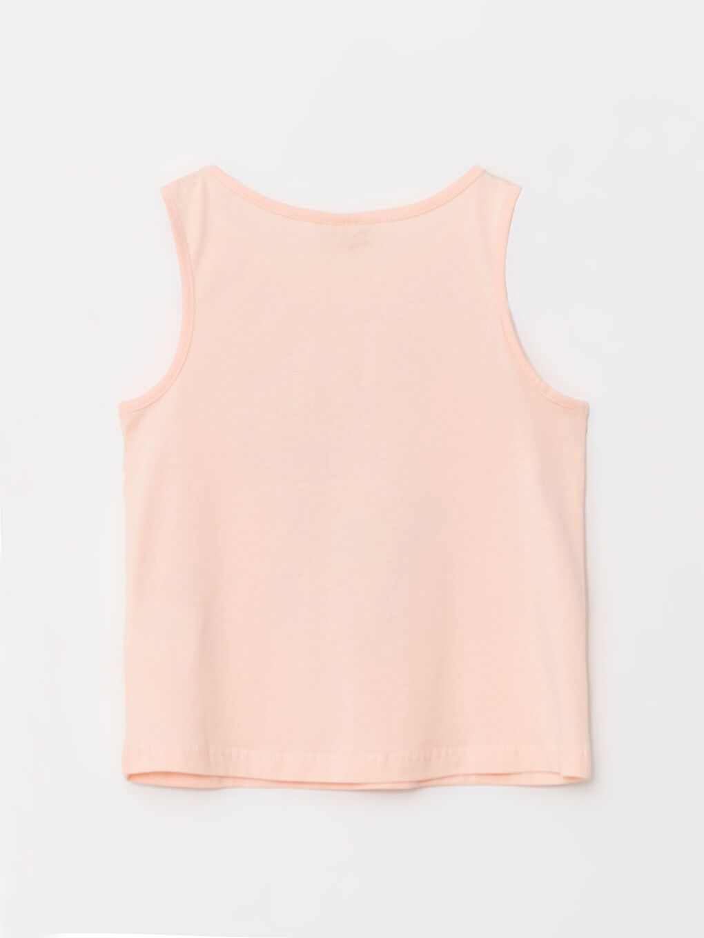 Майка для девочки с круглым вырезом из хлопка с принтом-1