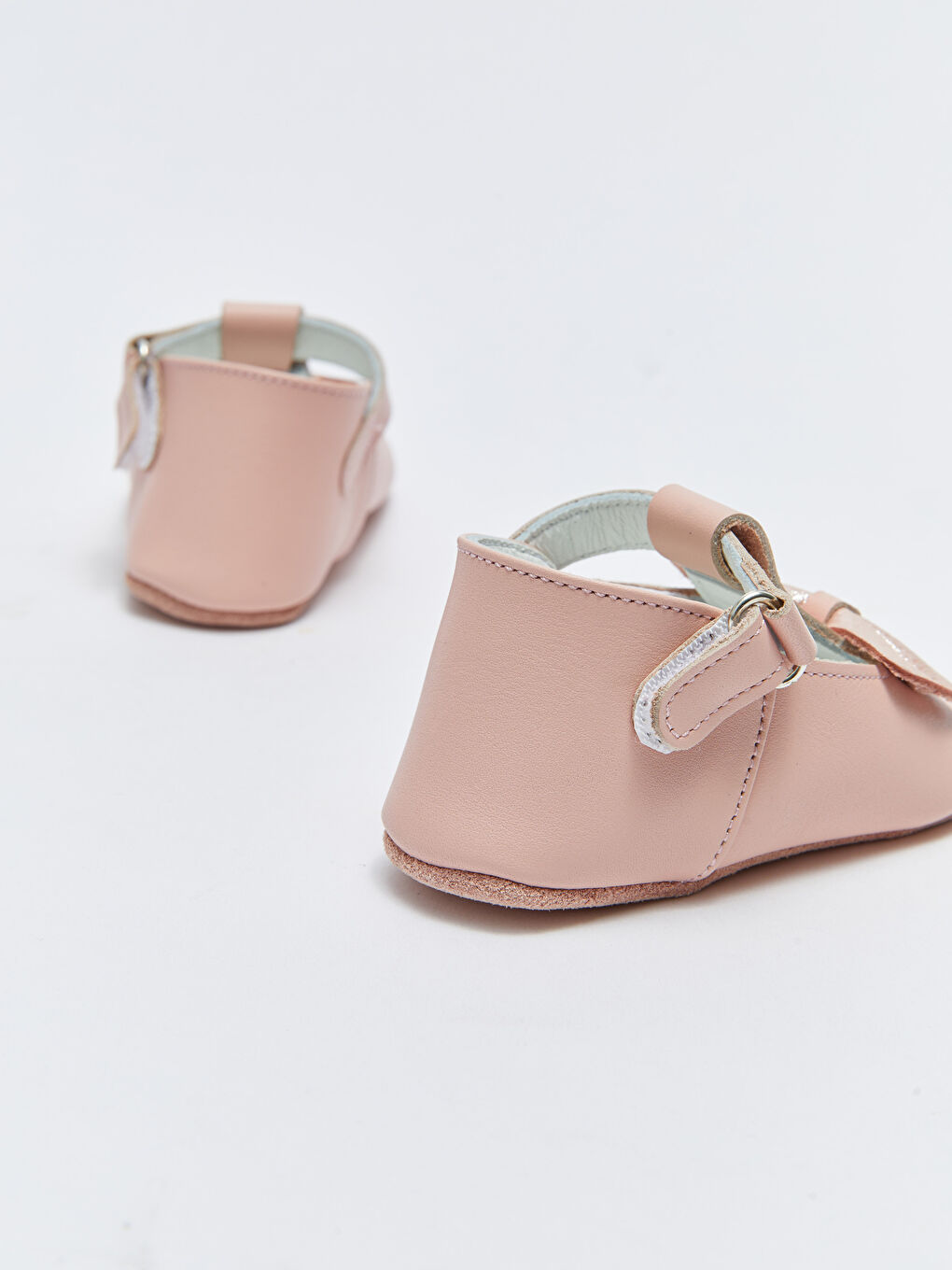 Chaussures de poussette pour bébé fille avec nœud papillon et fermeture velcro-4