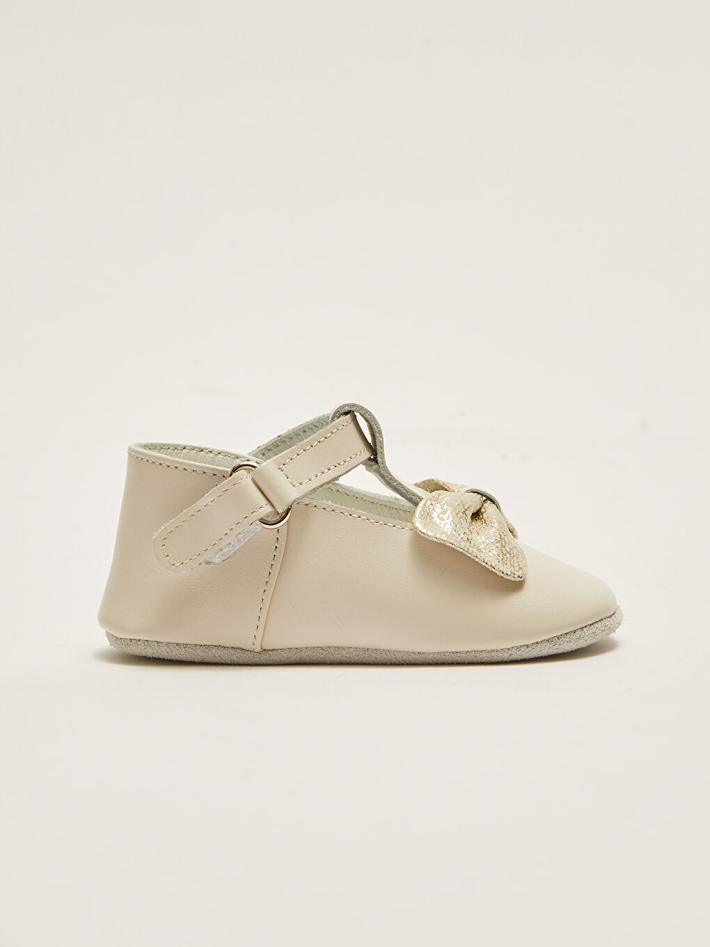 Chaussures de poussette pour bébé fille avec nœud papillon et fermeture velcro-3