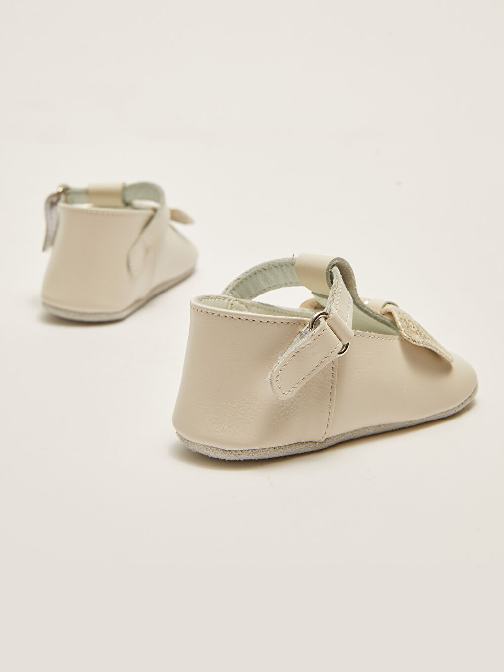 Chaussures de poussette pour bébé fille avec nœud papillon et fermeture velcro-6