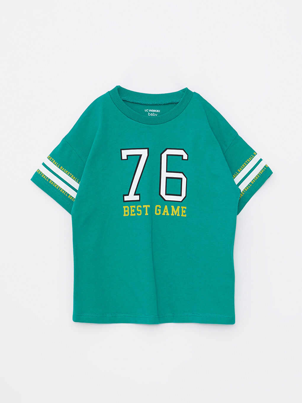 Crew Neck Short Sleeve Printed Baby Boys' T-Shirt -S2L349Z1-GTF