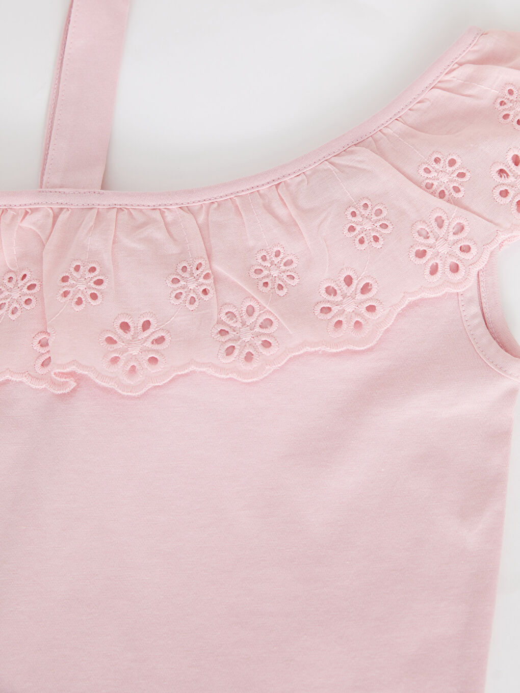 Scalloped Detailed Cotton Girls' Athlete -S2L356Z4-G0G