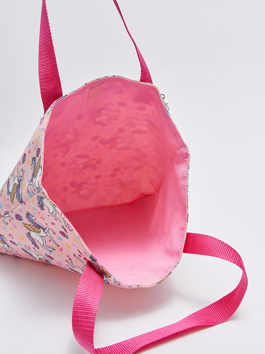 Girl's Beach Bag with Printed Coin Purse-3