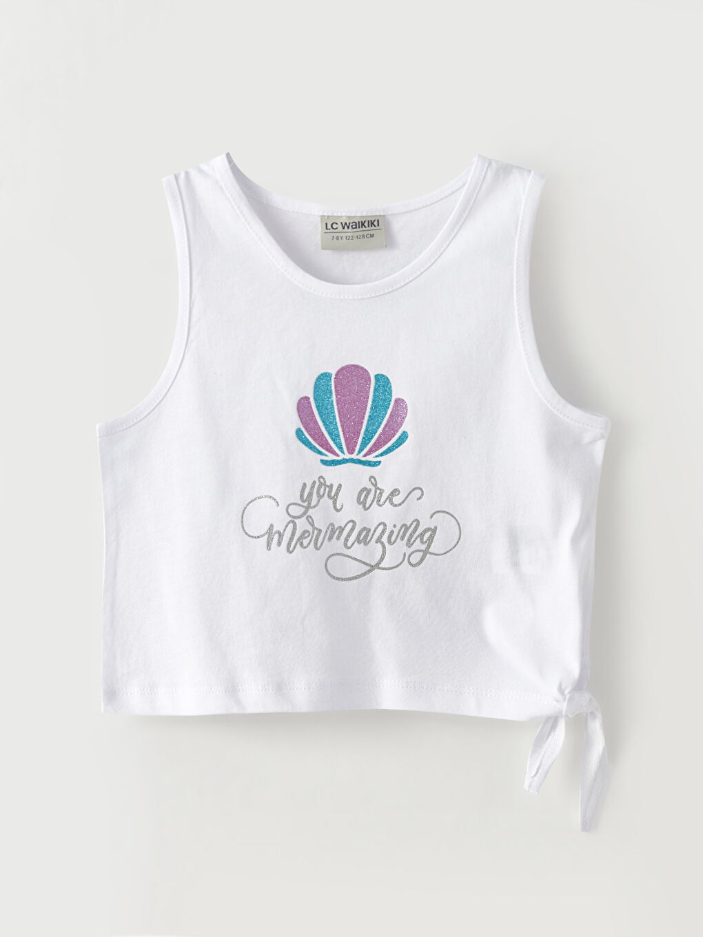 Crew Neck Printed Cotton Girl Athlete