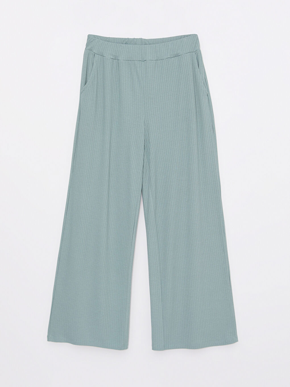 Pantalone za Žene Velike Veličine sa Elastičnim Strukem Standardnog Kroja Ravnog Kroj sa Džepovima-5