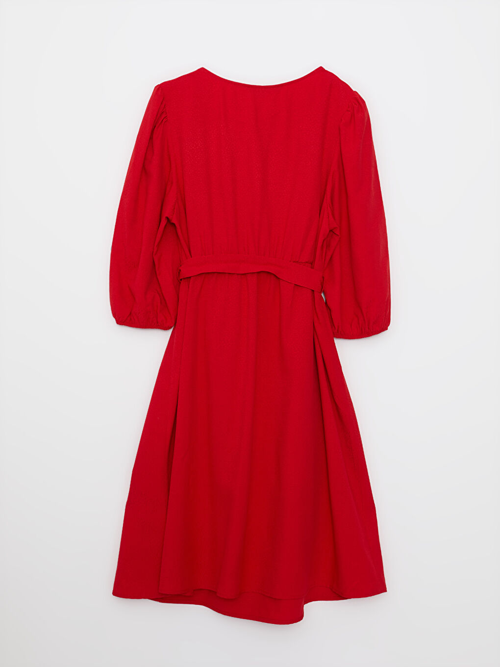 პლუს ზომა კვადრატული საყელო სწორი გრძელმკლავიანი ქალებისთვის კაბა-6