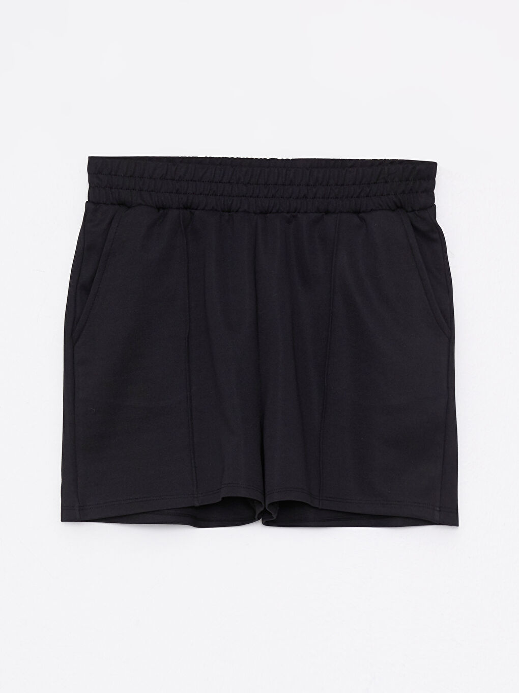 LCW OUTDOOR Siyah Beli Lastikli Düz Cep Detaylı Kadın Outdoor Şort - 5