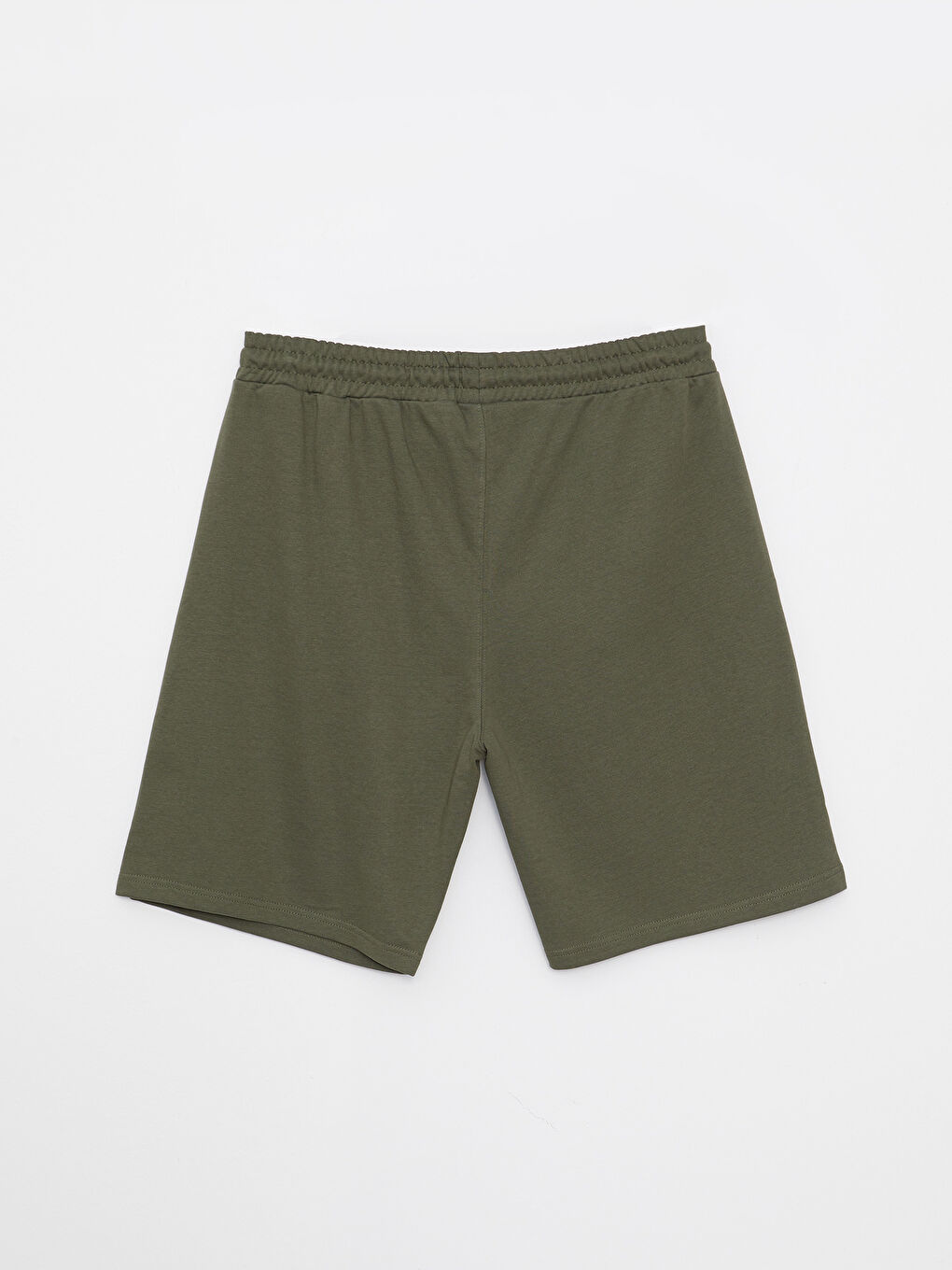 Haki Standart Kalıp Nakışlı Erkek Şort-6