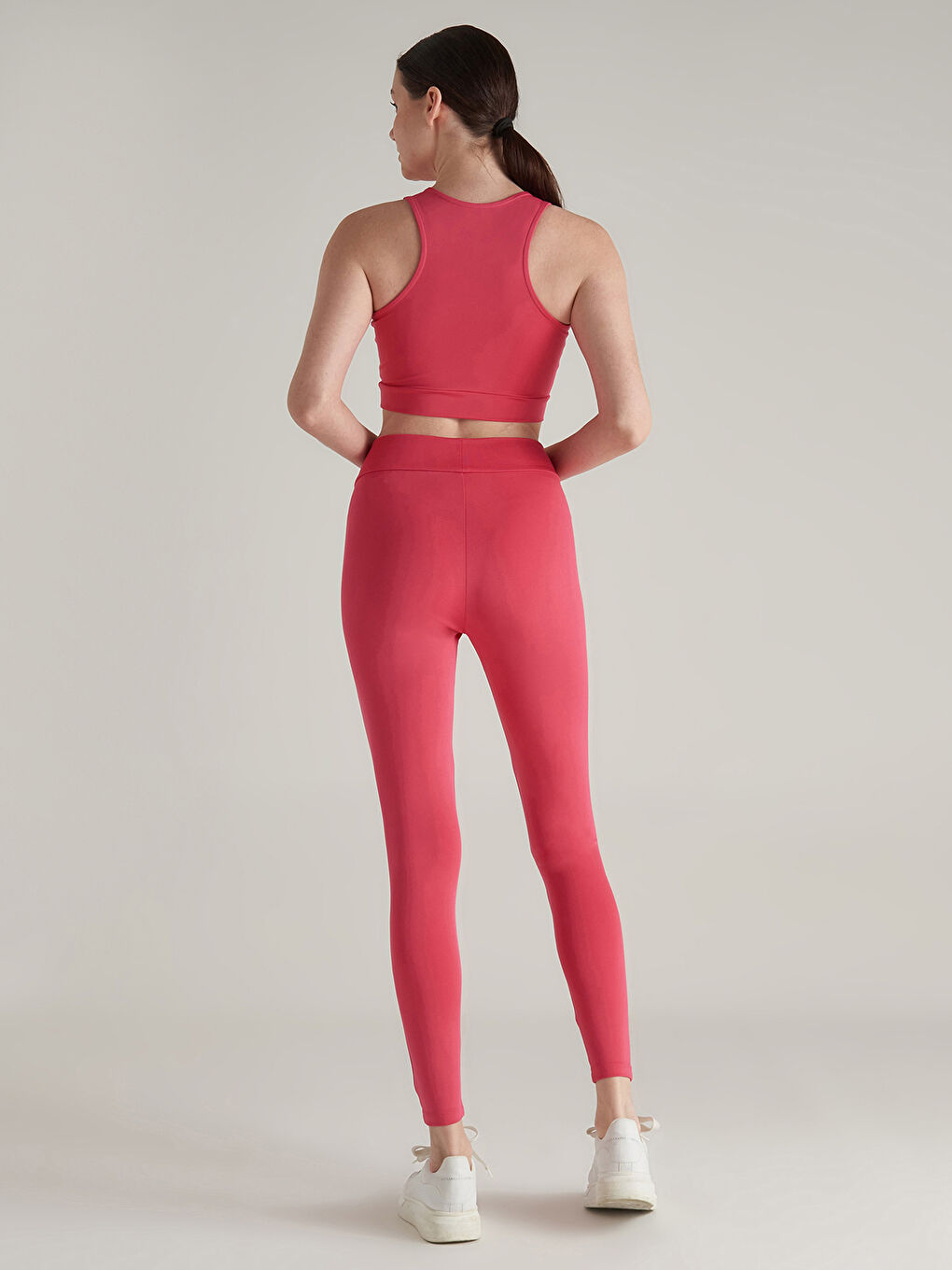 United Colors Of Benetton Pembe U Yaka Baskılı Kadın Atlet - 4