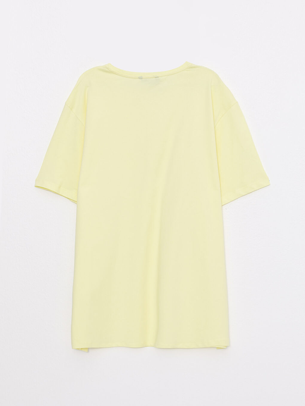 Sarı Bisiklet Yaka Kısa Kollu Baskılı Penye Erkek Tişört-6