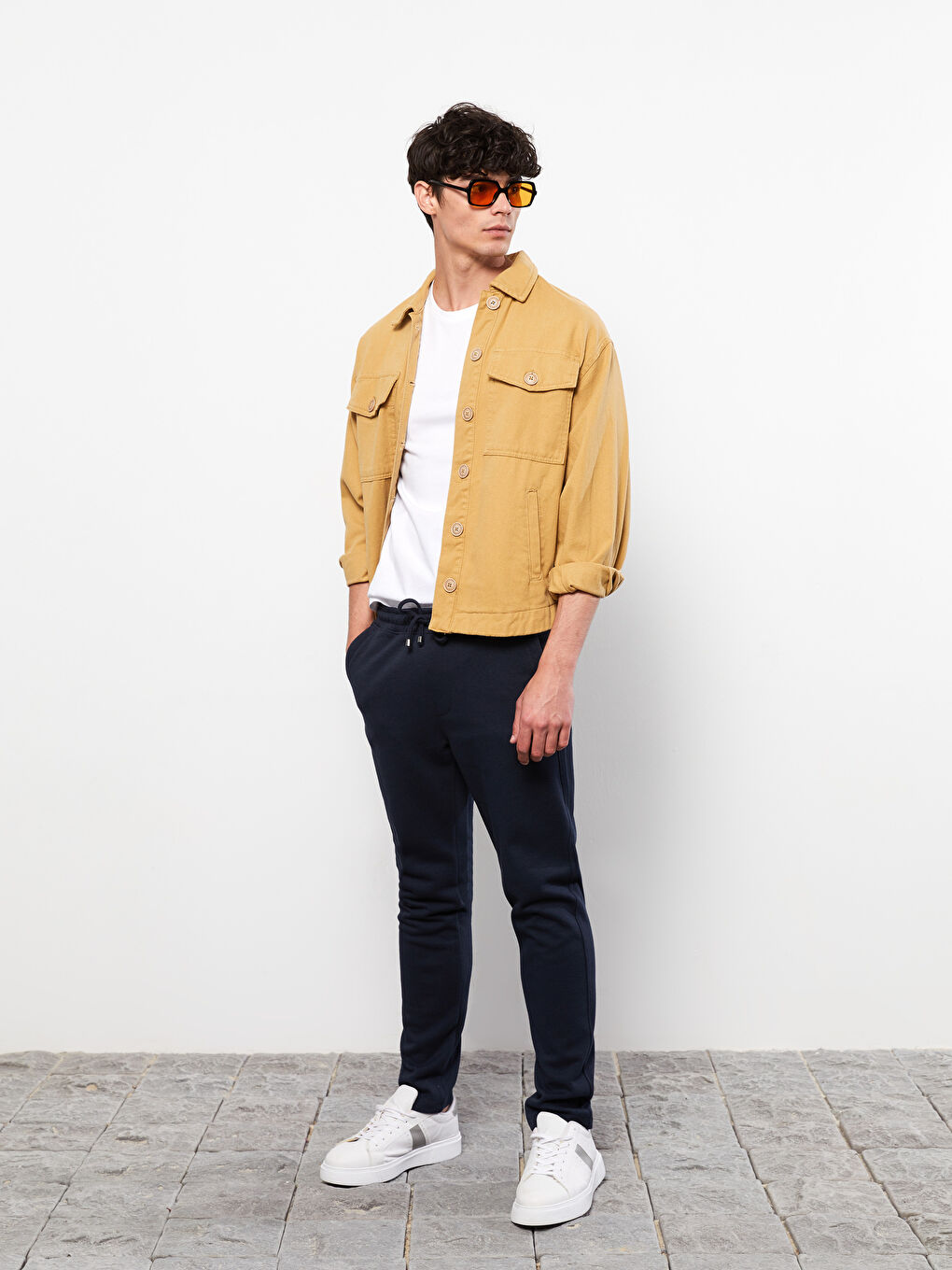 Lacivert Slim Fit Erkek Pantolon-1