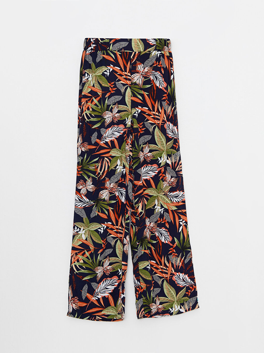 Pantalon en Viscose à Taille Élastiquée Confortable Imprimé pour Femmes-5