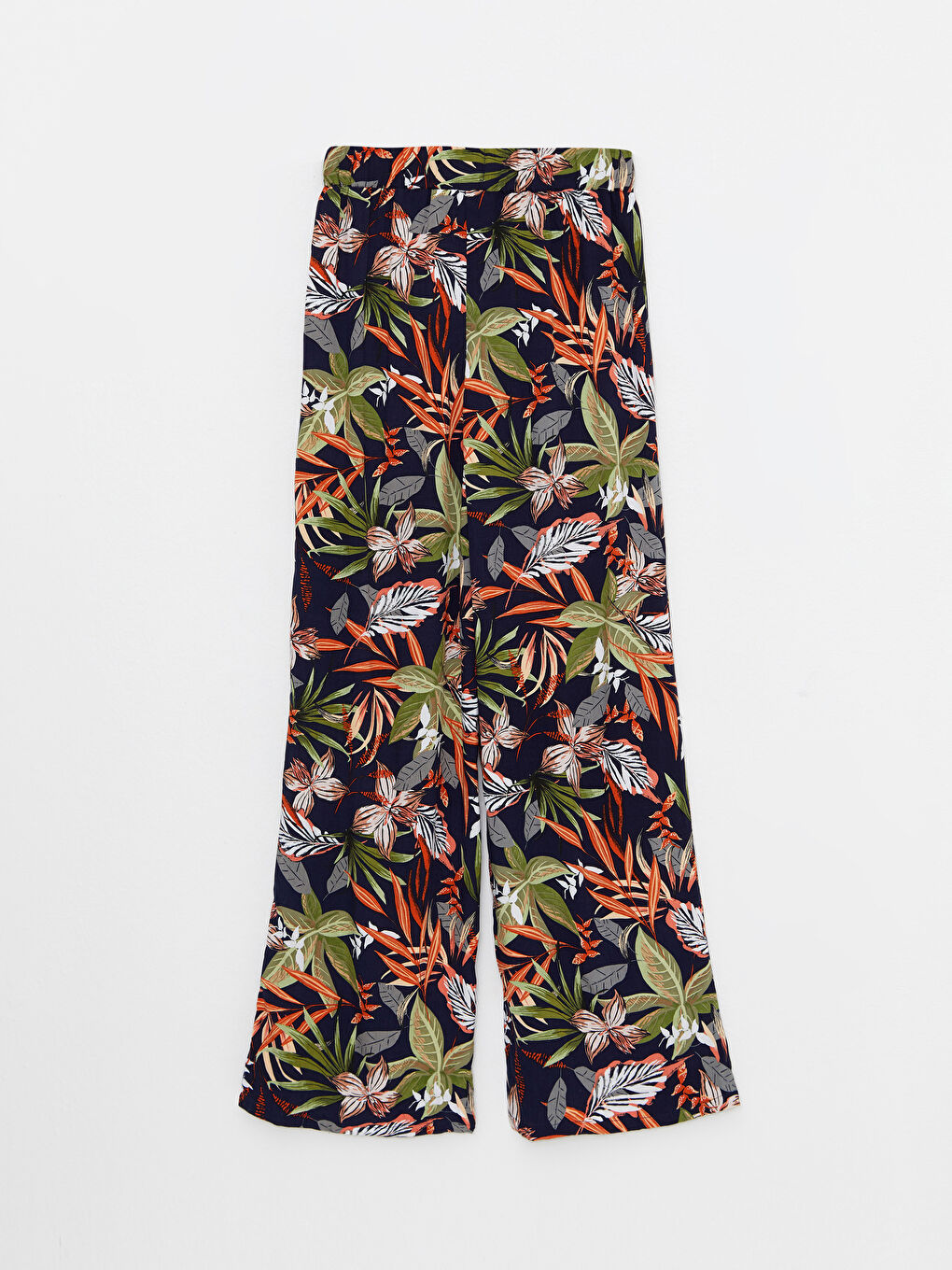 Pantalon en Viscose à Taille Élastiquée Confortable Imprimé pour Femmes-6