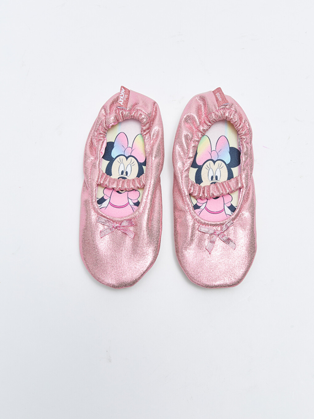 Minnie Mouse Lisanslı Kurdele Detaylı Kız Çocuk Pisi Pisi Ayakkabı-2