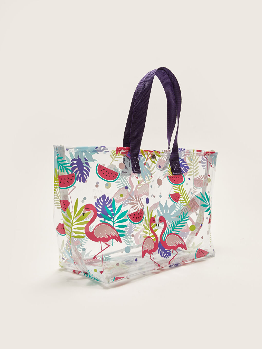 Beyaz Baskılı Kız Çocuk Kol Çantası-1