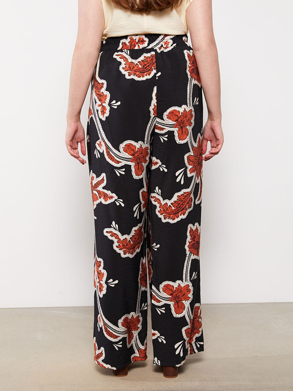 Kahverengi Baskılı Pantolon-3