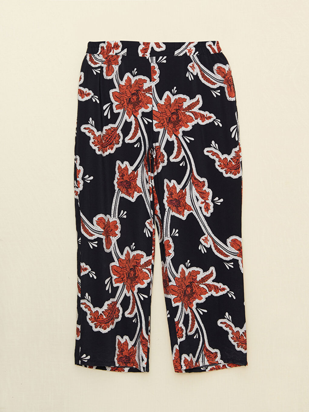 Kahverengi Baskılı Pantolon-6