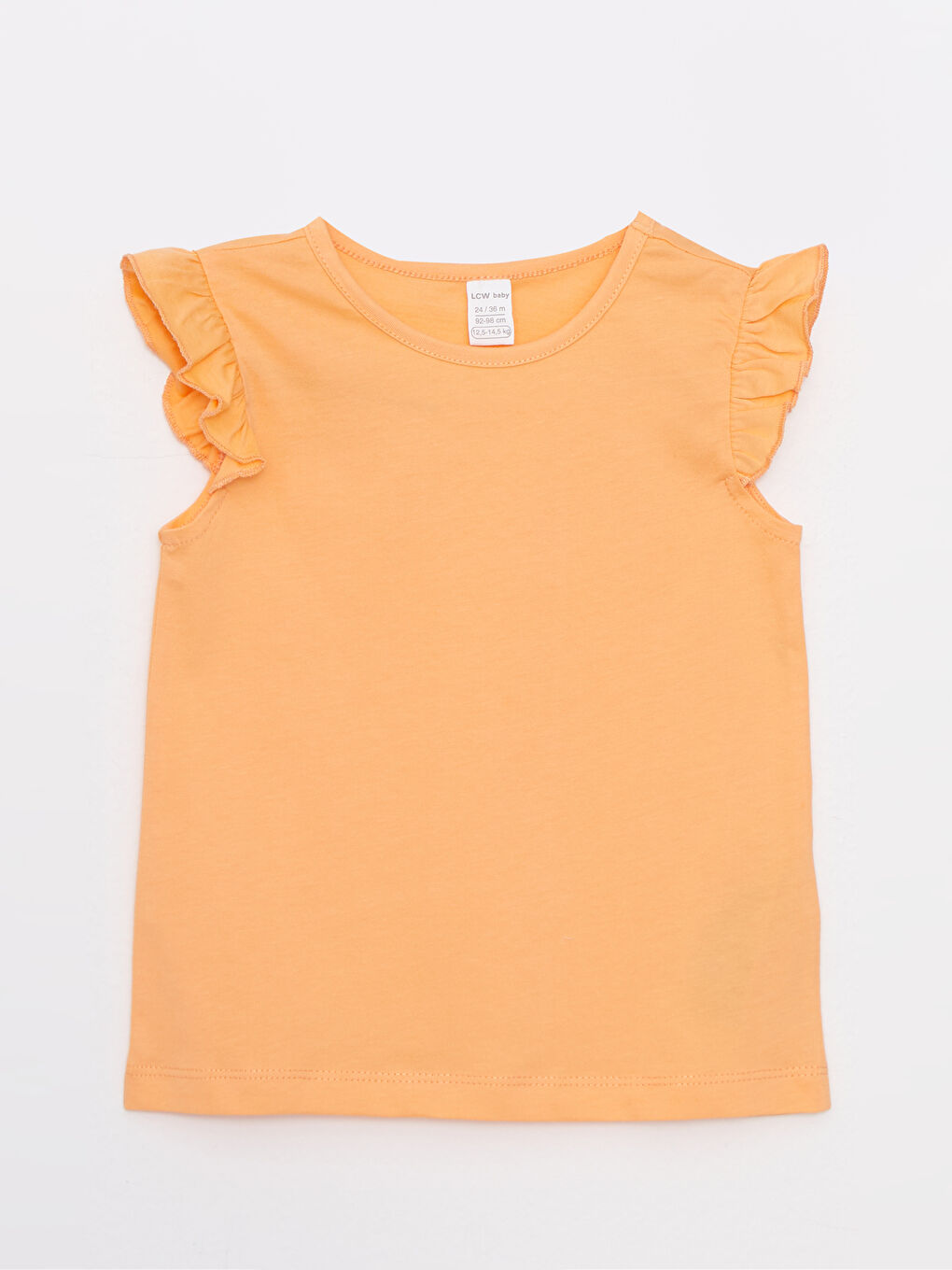 Crew Neck Basic Cotton Baby Girl T-Shirt