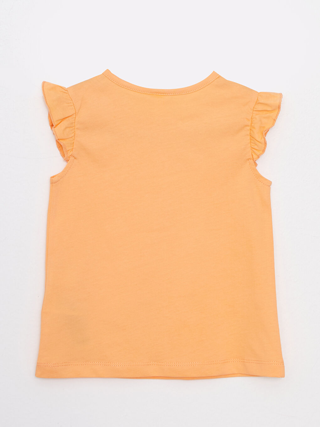 Crew Neck Basic Cotton Baby Girl T-Shirt-1