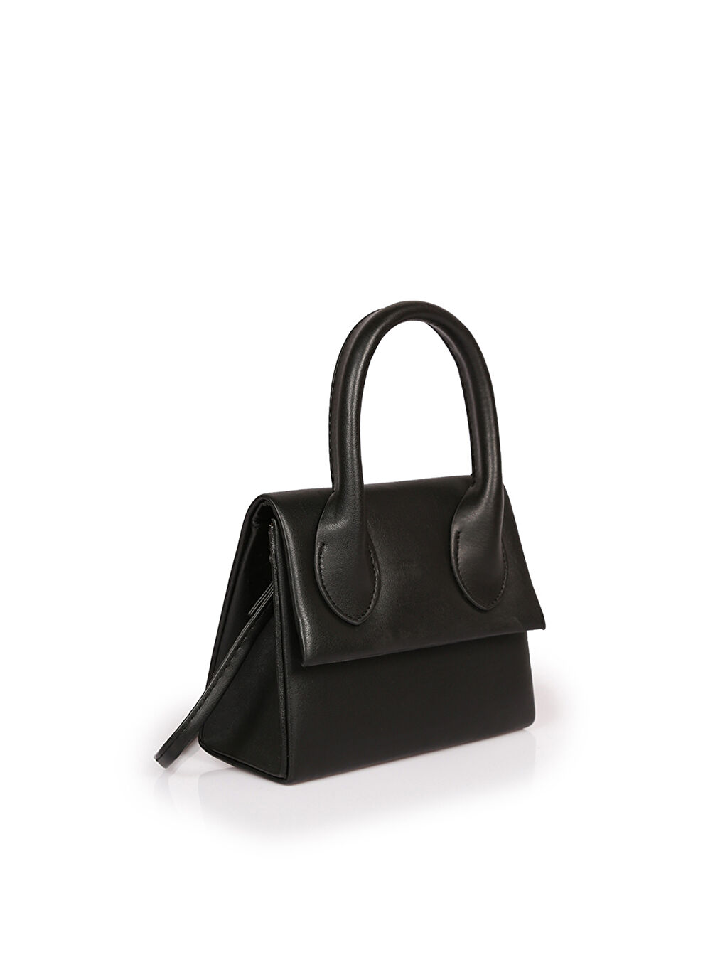 Siyah Kadın Düz El ve Omuz Çantası-1