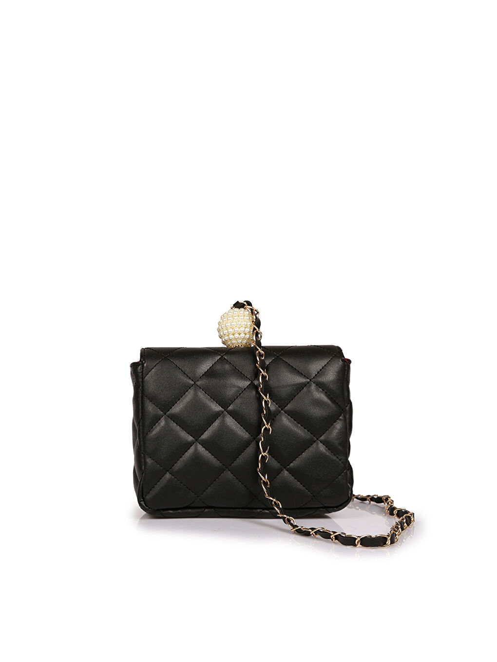 Siyah Desenli Kadın Omuz Çantası-1