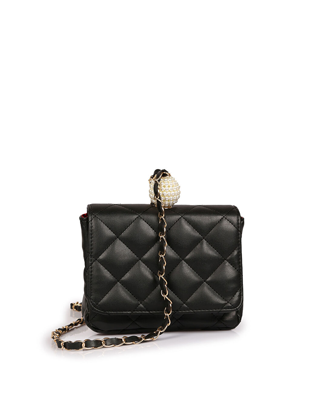 Siyah Desenli Kadın Omuz Çantası-3