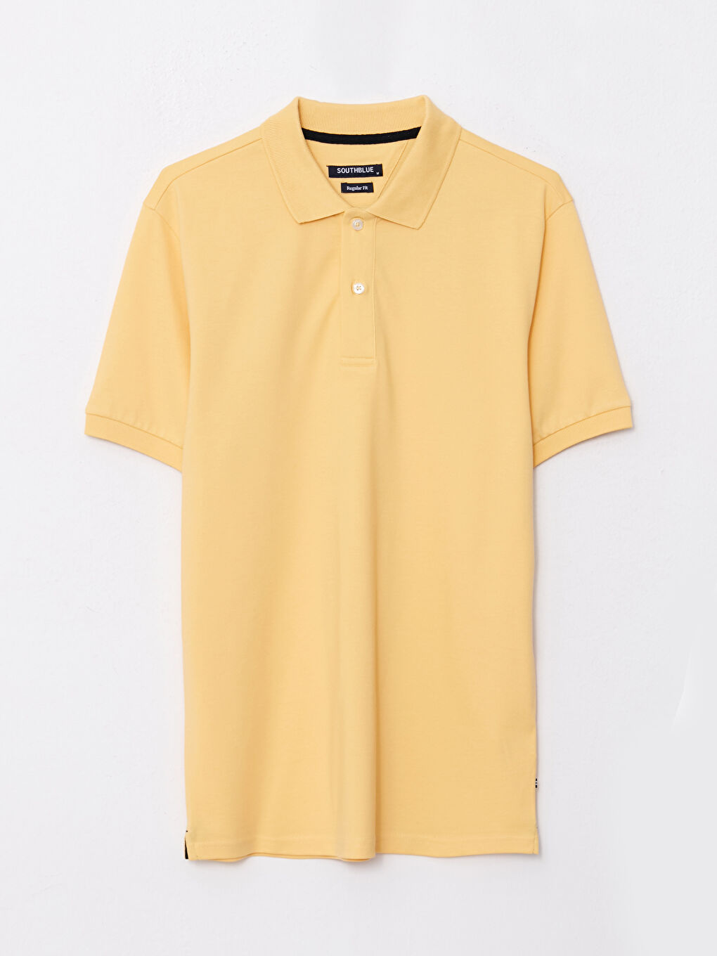 Sarı Polo Yaka Kısa Kollu Erkek Tişört-5
