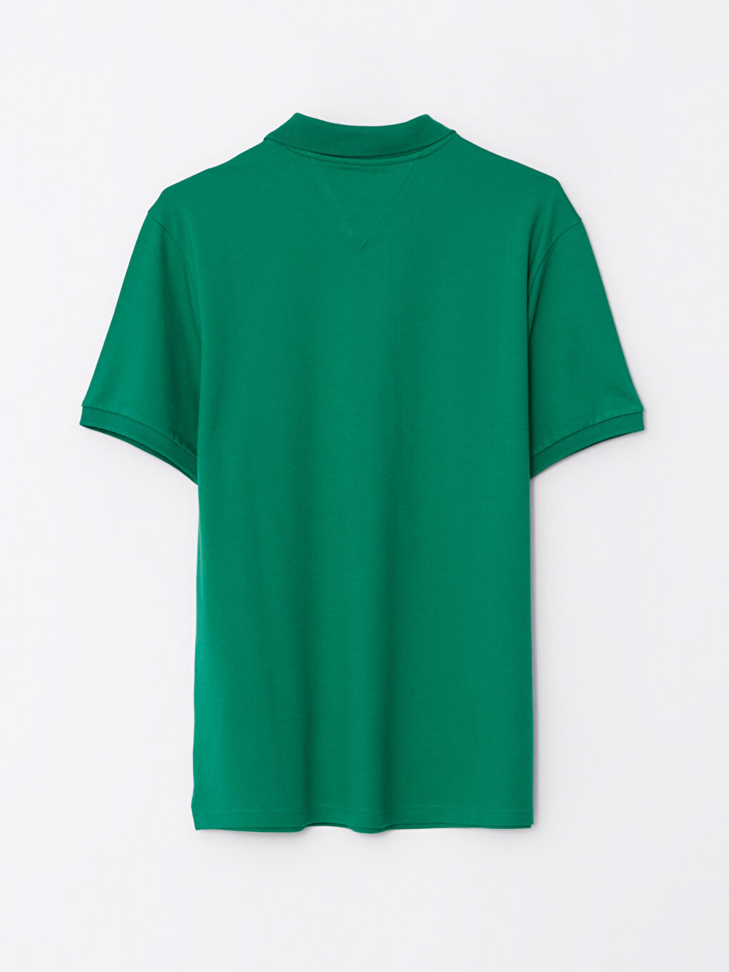 Yeşil Polo Yaka Kısa Kollu Erkek Tişört-6