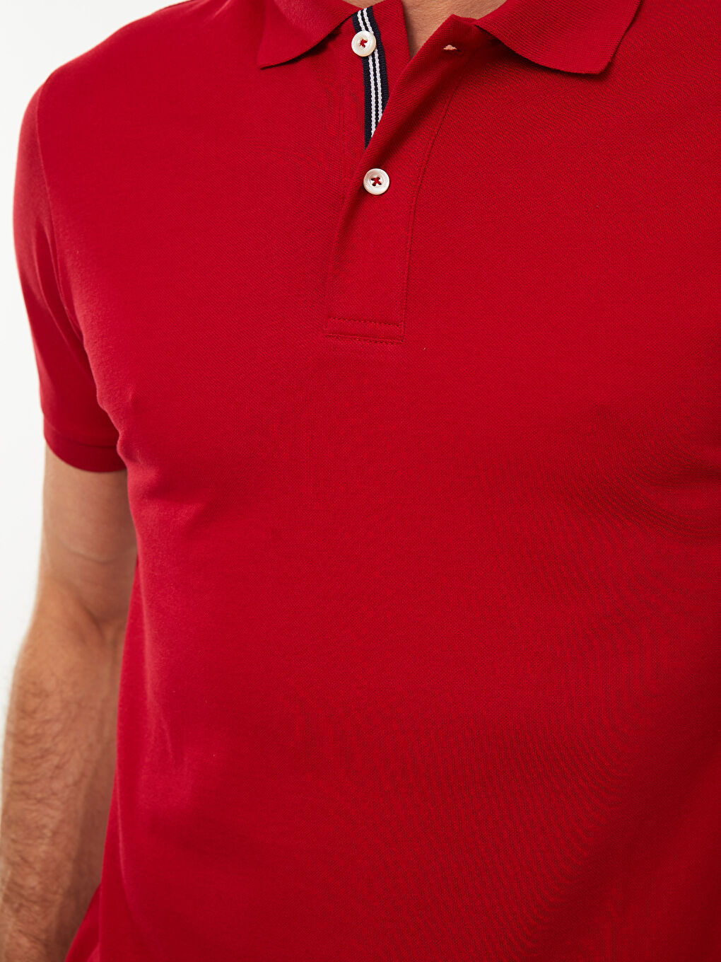 تيشيرت ياقة بولو كم قصير للرجال-3