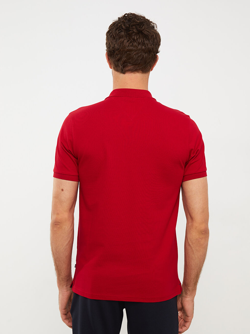 تيشيرت ياقة بولو كم قصير للرجال-4