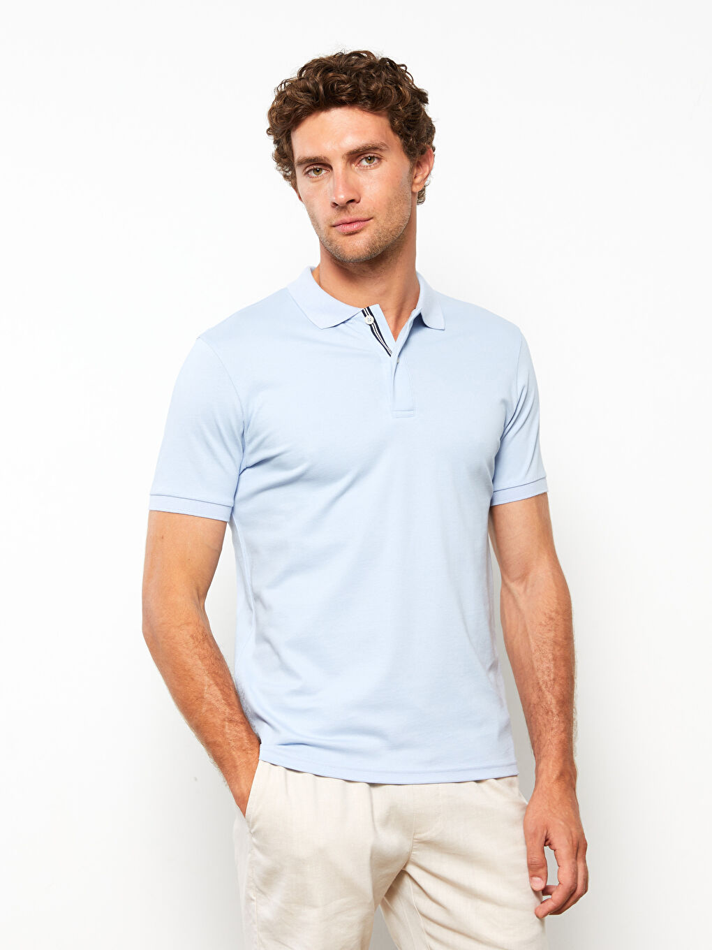 Polo-Kragen Kurzarm Herren T-Shirt-2