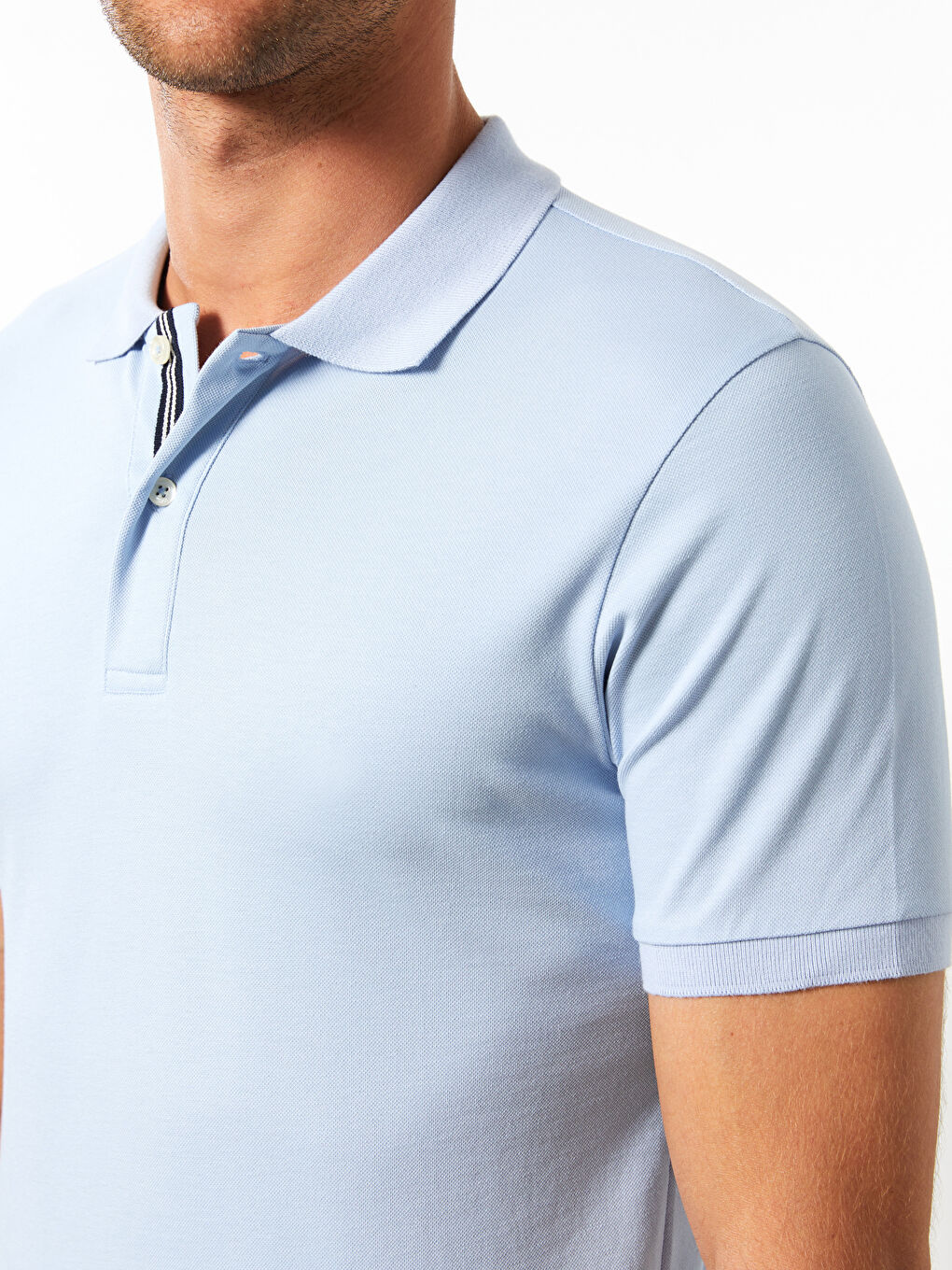 Polo-Kragen Kurzarm Herren T-Shirt-4