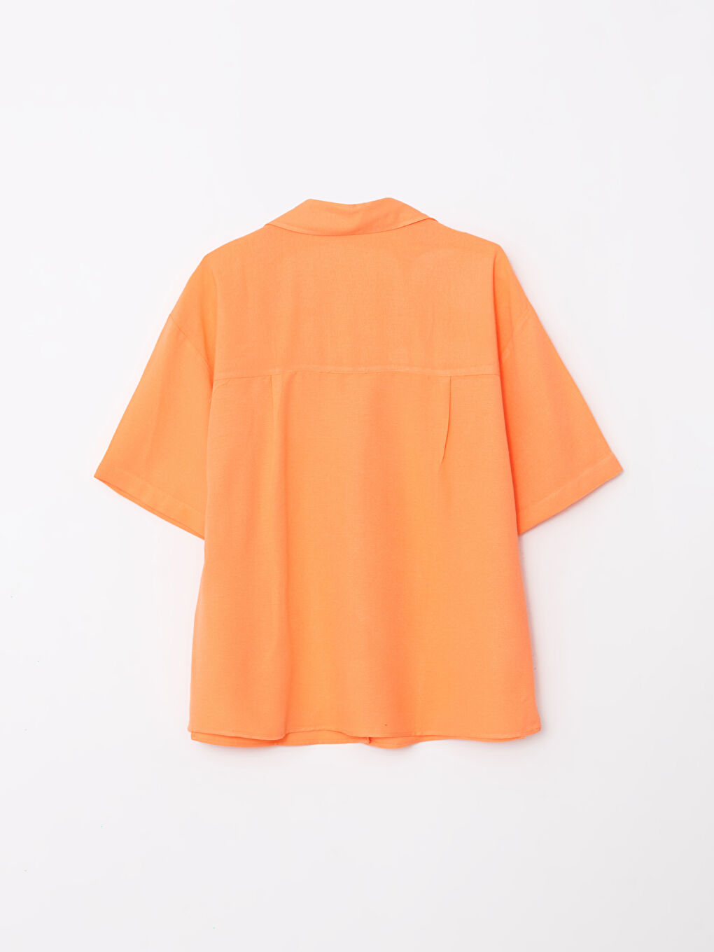 Chemise Femme à Manches Courtes Droite avec Fermeture à Boutons sur le Devant-6