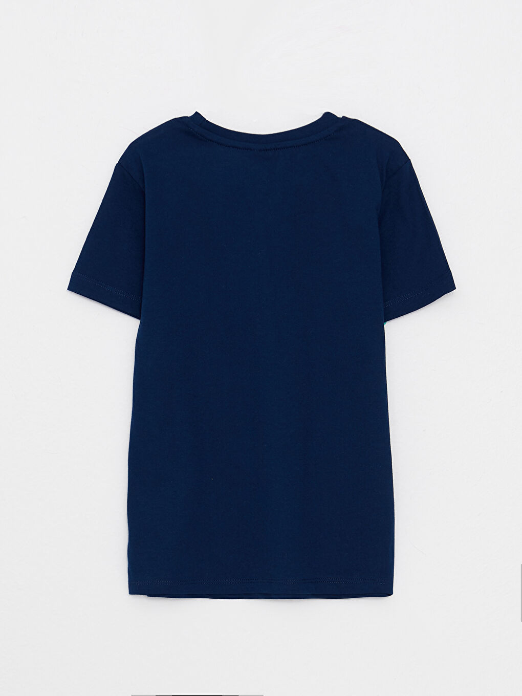 Bisiklet Yaka Nostaljik Maymun Baskılı Kısa Kollu Pamuklu Erkek Çocuk Tişört-1