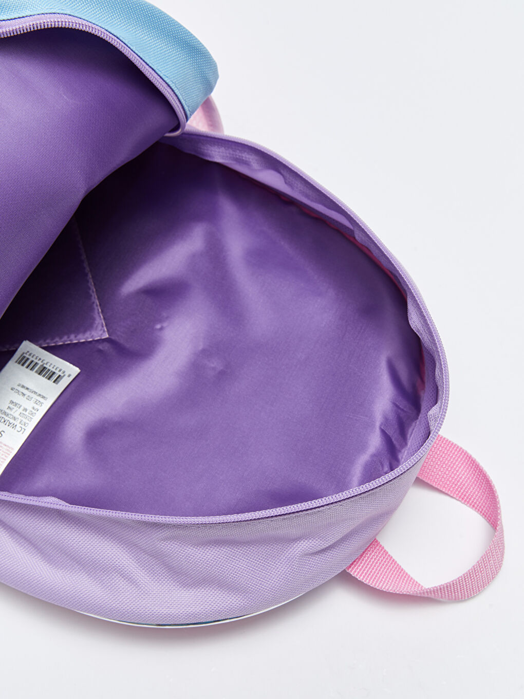 Pembe Deri Görünümlü Baskılı Kız Çocuk Sırt Çantası-3