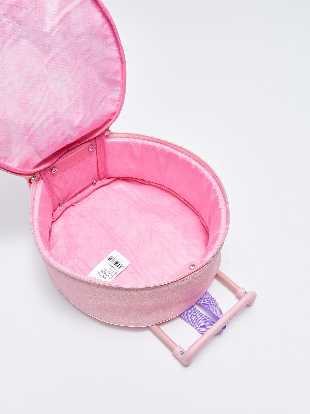 Pembe Baskılı Tekerlekli Kız Çocuk Çekçekli Çanta-3