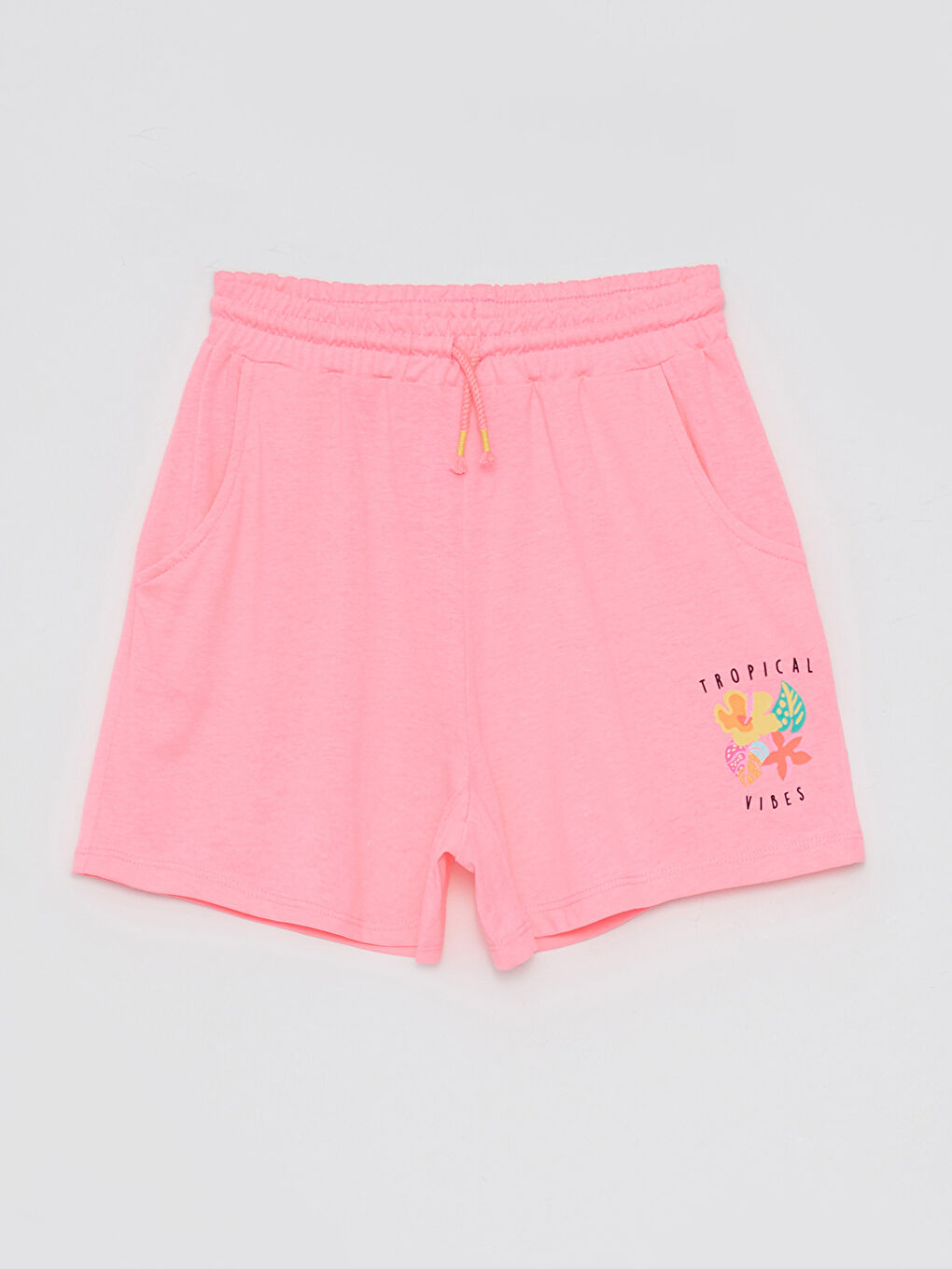 Elastic Waist Printed Girl's Shorts -S2LA17Z4-PJN