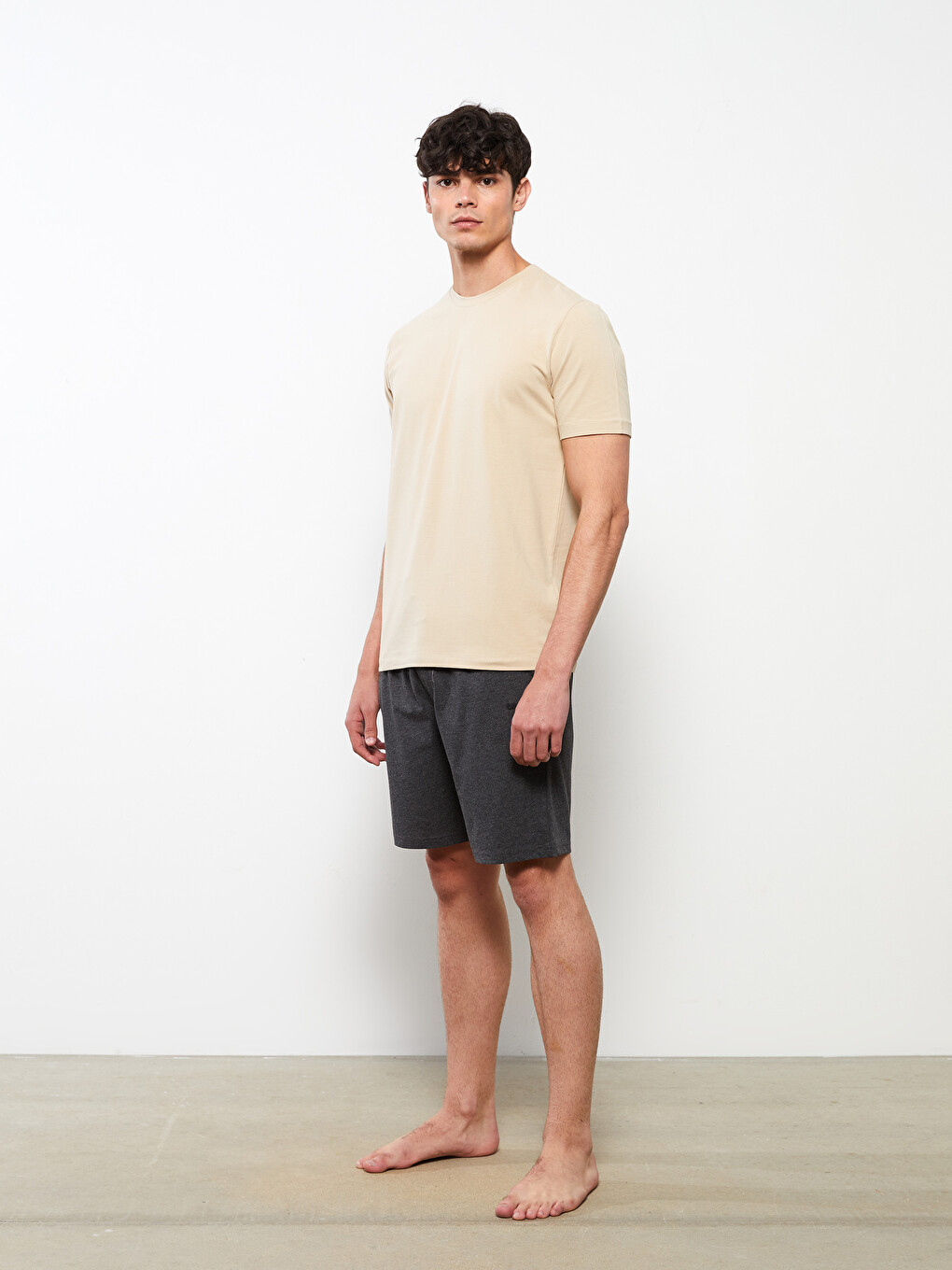 Slim Fit Erkek Pijama Alt Şort