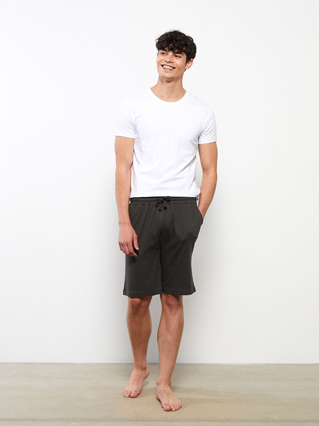 Шорты мужские пижамные зауженные