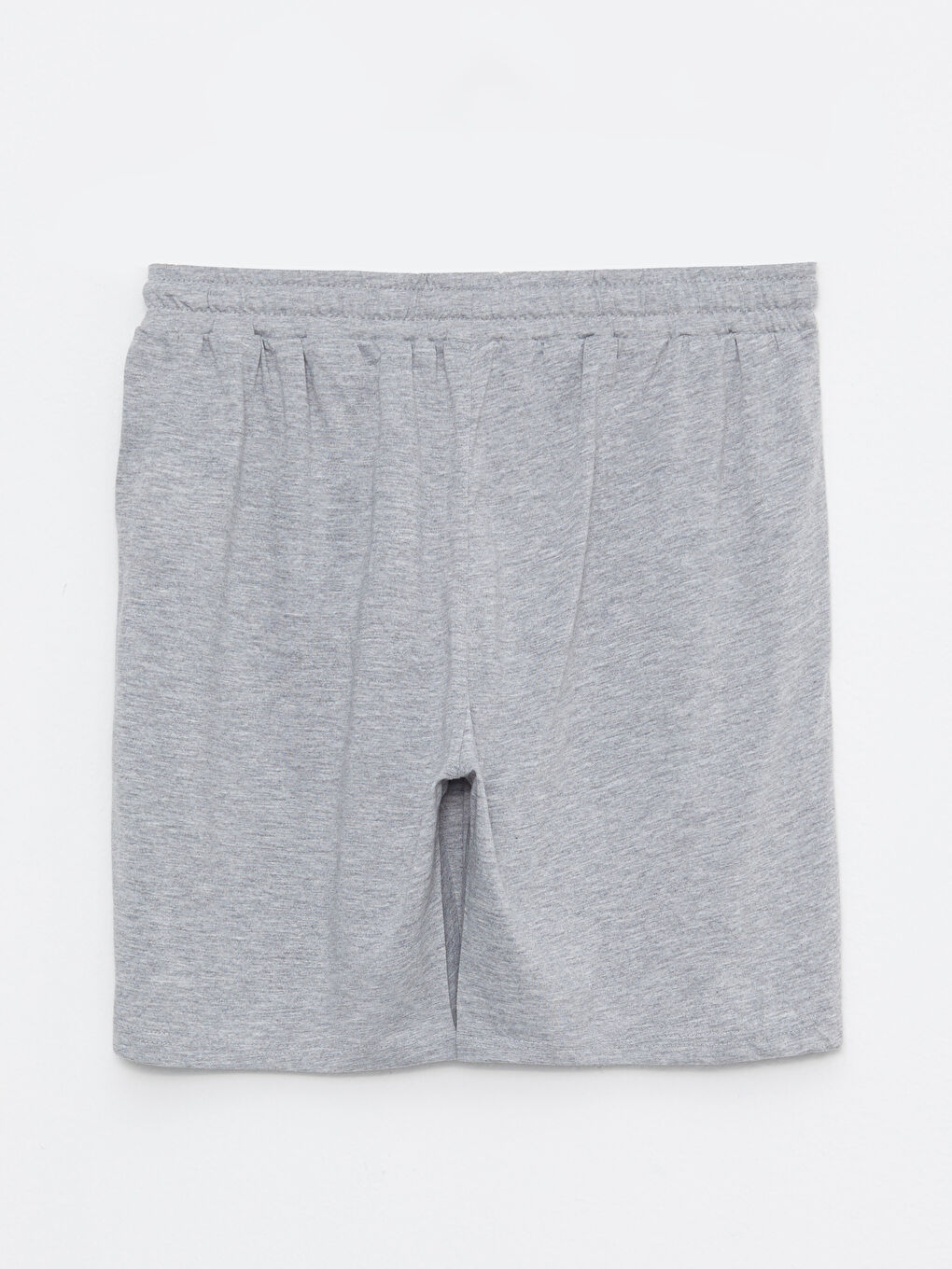 Gri Slim Fit Erkek Pijama Alt Şort-6