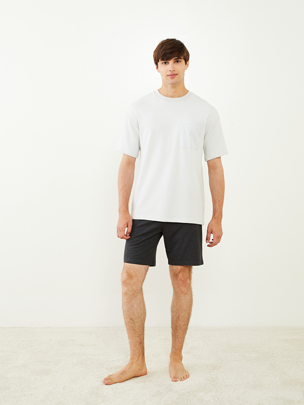 Slim Fit Men's Pyjama Bottoms Shorts-1