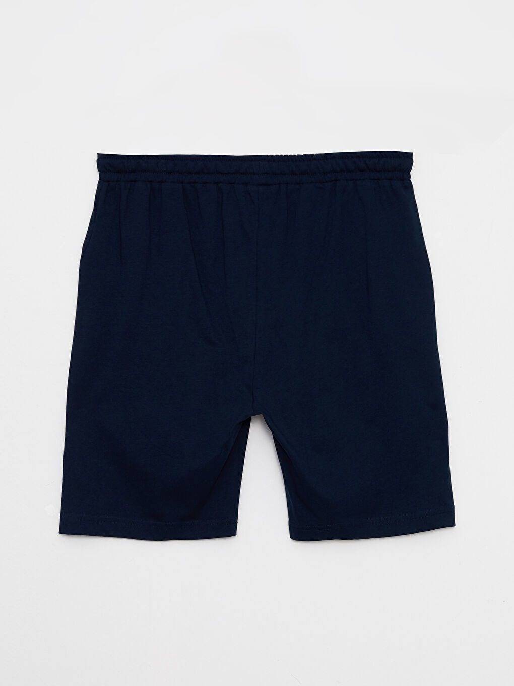 Lacivert Slim Fit Erkek Pijama Alt Şort-6