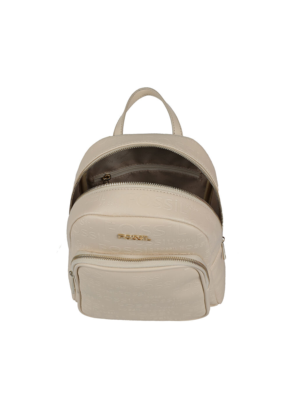 Bej Fossil Desenli Kadın Sırt Çantası-3