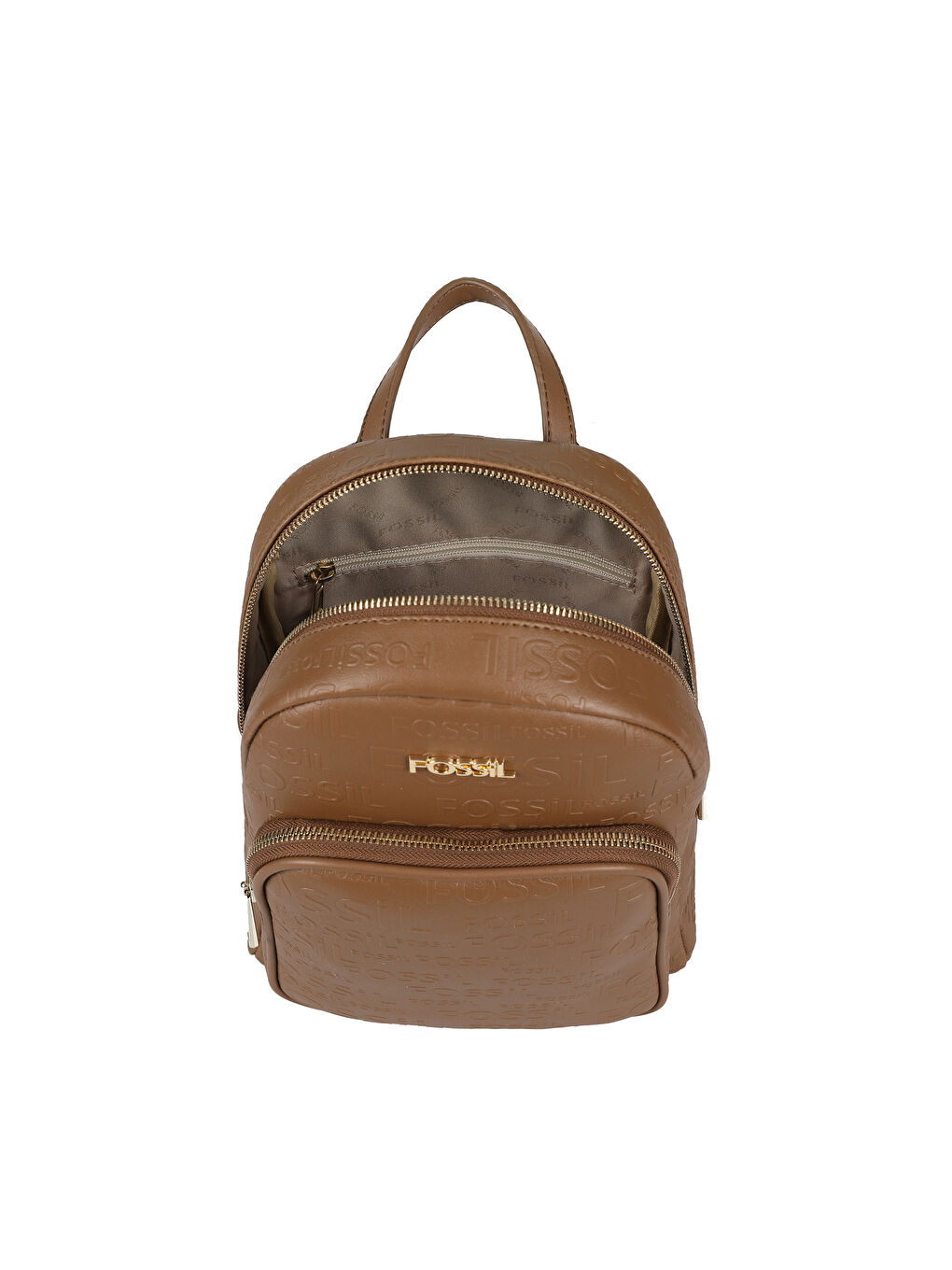 Bej Fossil Desenli Kadın Sırt Çantası-3