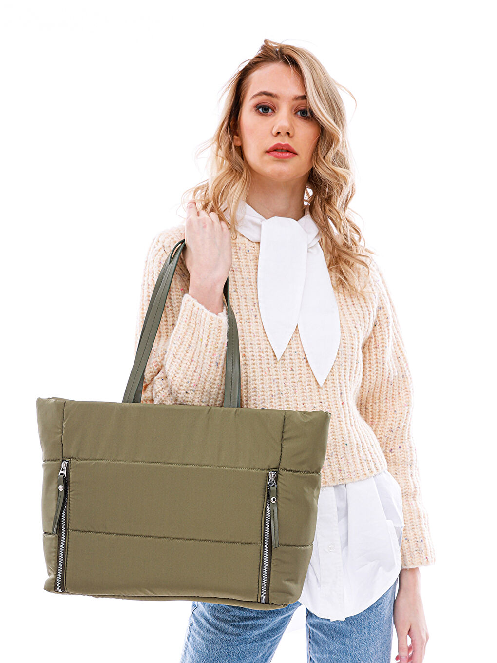 Haki Kadın Omuz Çantası