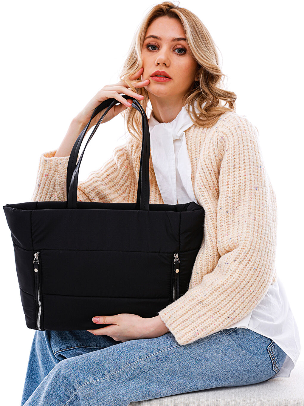 Siyah Kadın Omuz Çantası