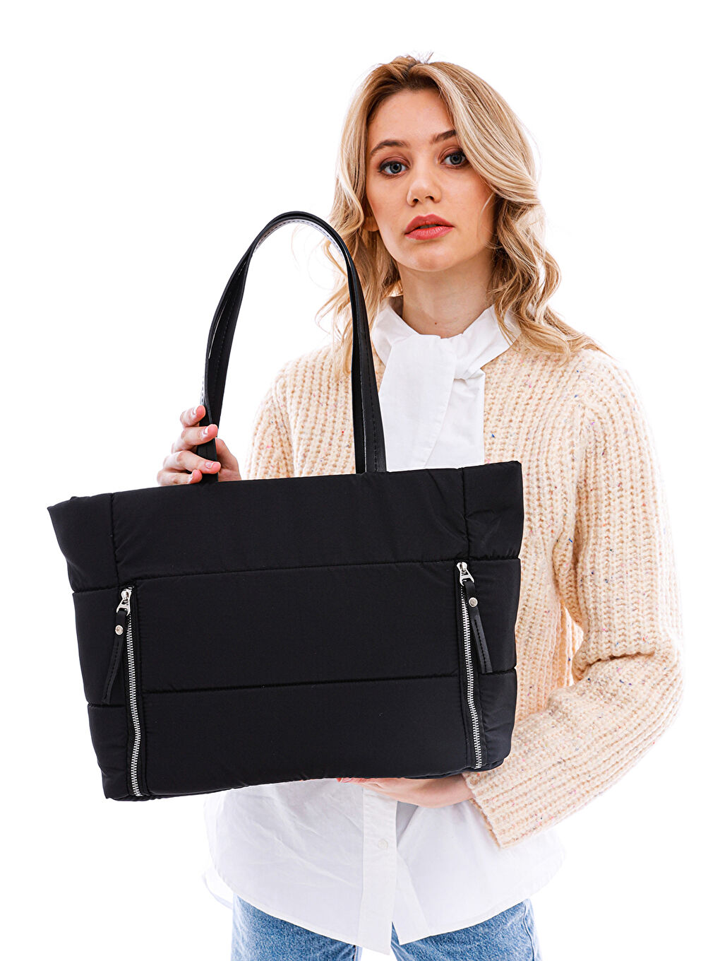 Siyah Kadın Omuz Çantası-1