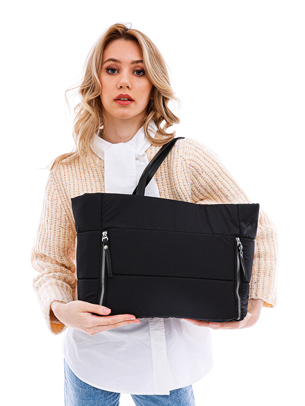 Siyah Kadın Omuz Çantası-2